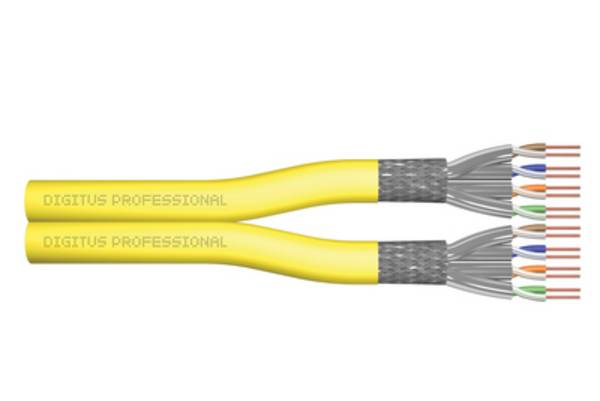 DIGITUS - Cat.7A S/FTP, Verlegekabel, 100 m, Duplex, Dca-s1a d1 a1