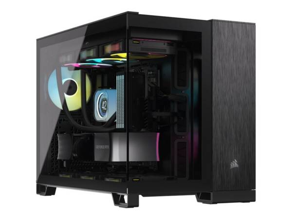 CORSAIR 2500X - Mid tower - micro ATX - Seitenteil mit Fenster (gehärtetes Glas)