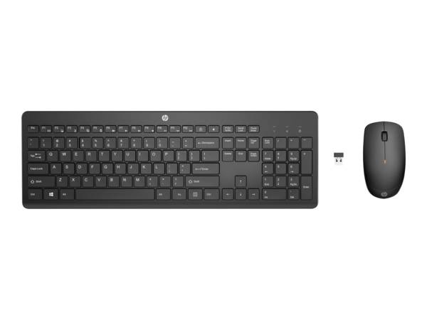 HP 235 Wireless Desktop Set QWERTZ DE - HP 235 Wireless Desktop Set QWERTZ DE, Tastatur + Maus, black