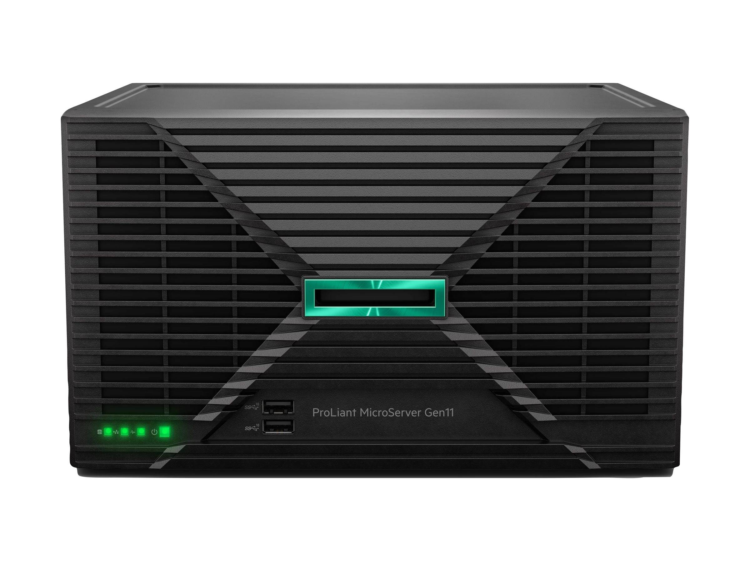 HPE ProLiant MicroServer Gen11 - Server - Rack-Montage - 1-Weg - 1 x Pentium Gold G7400 / 3.7 GHz - RAM 16 GB - SATA - n-3
