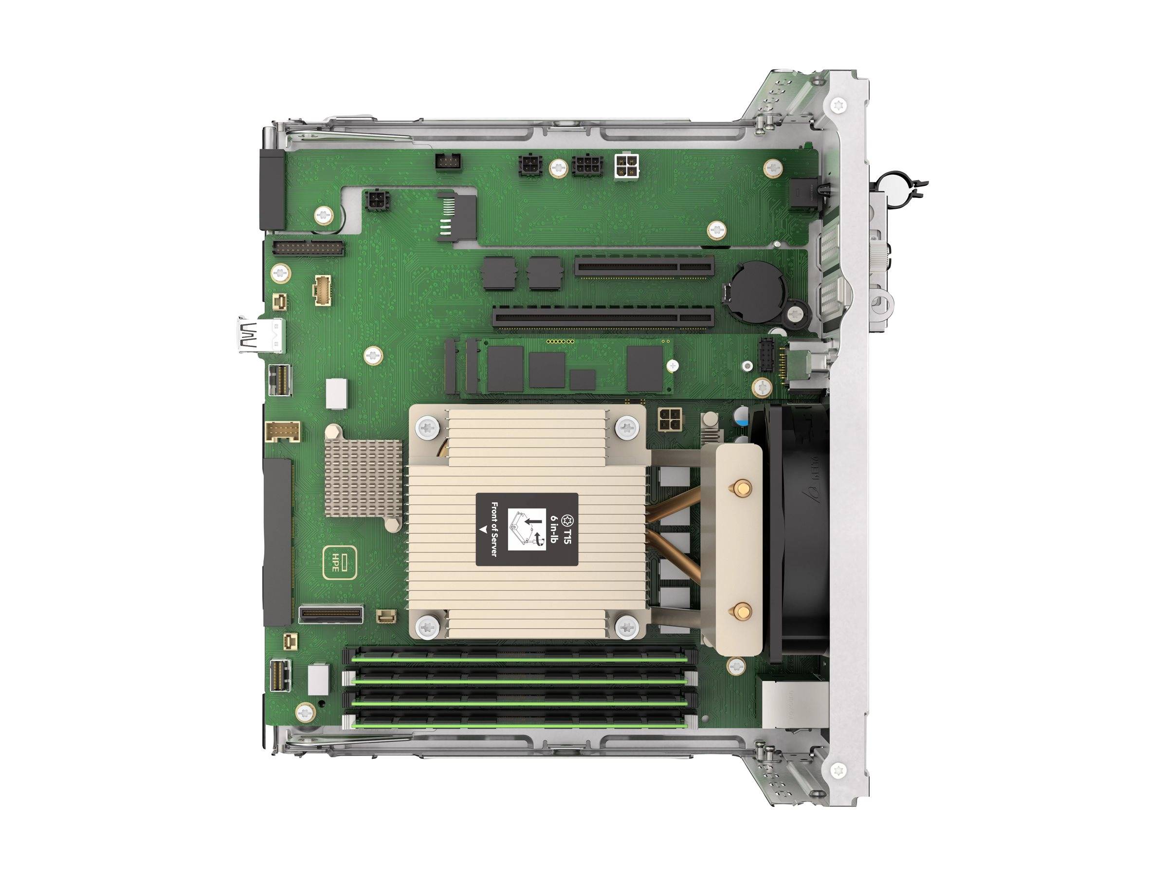 HPE ProLiant MicroServer Gen11 - Server - Rack-Montage - 1-Weg - 1 x Pentium Gold G7400 / 3.7 GHz - RAM 16 GB - SATA - n-4