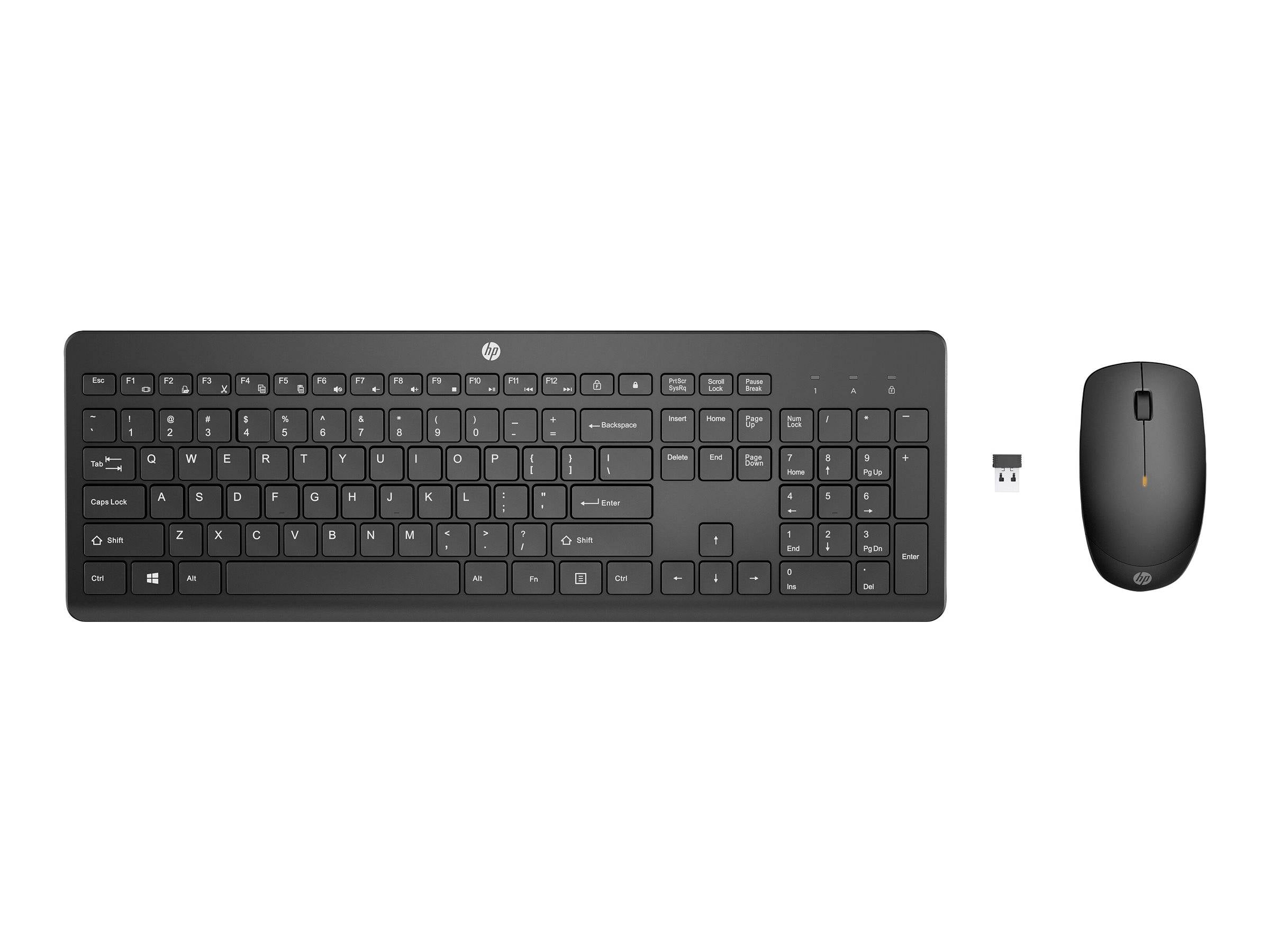 HP 235 - Tastatur-und-Maus-Set - 3-Zonen-Layout, flache Tastenreise-0