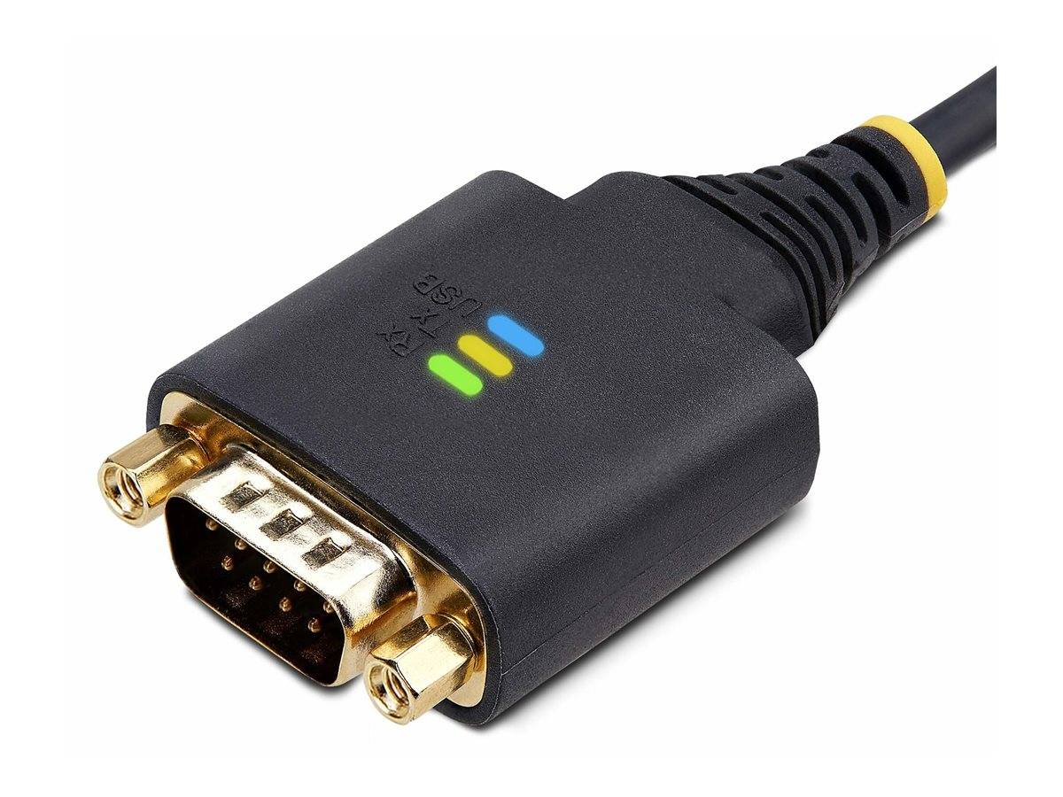 StarTech.com 6.6ft (2m) USB to Serial Adapter Cable, COM Retention, RS232 - Kabel USB / seriell - USB (M)-1