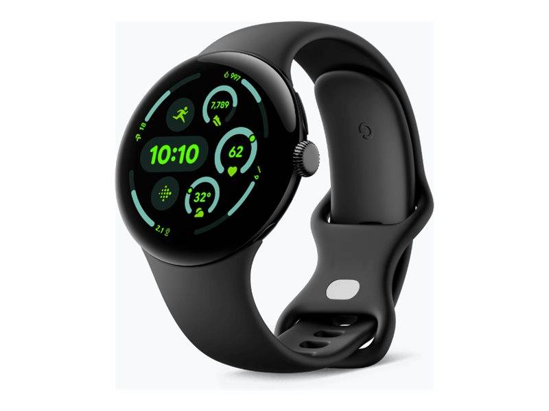 Google Pixel Watch 3 - 45 mm - Aluminium mattschwarz-0