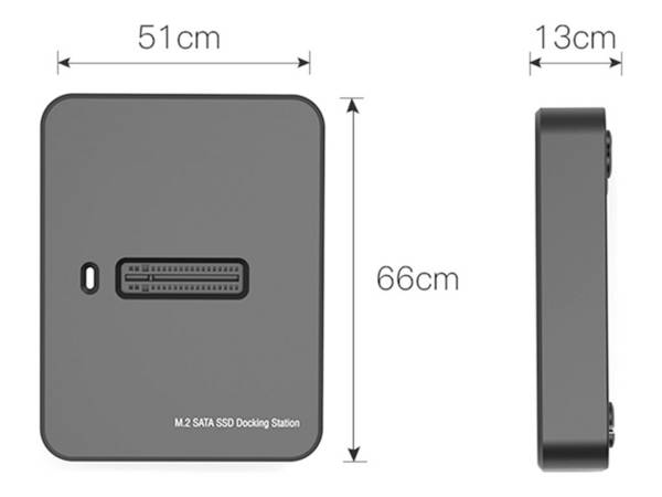 Gembird DD-U3M2 - SSD-Dockingstation - M.2 - M.2 Card (PCIe NVMe & SATA)
