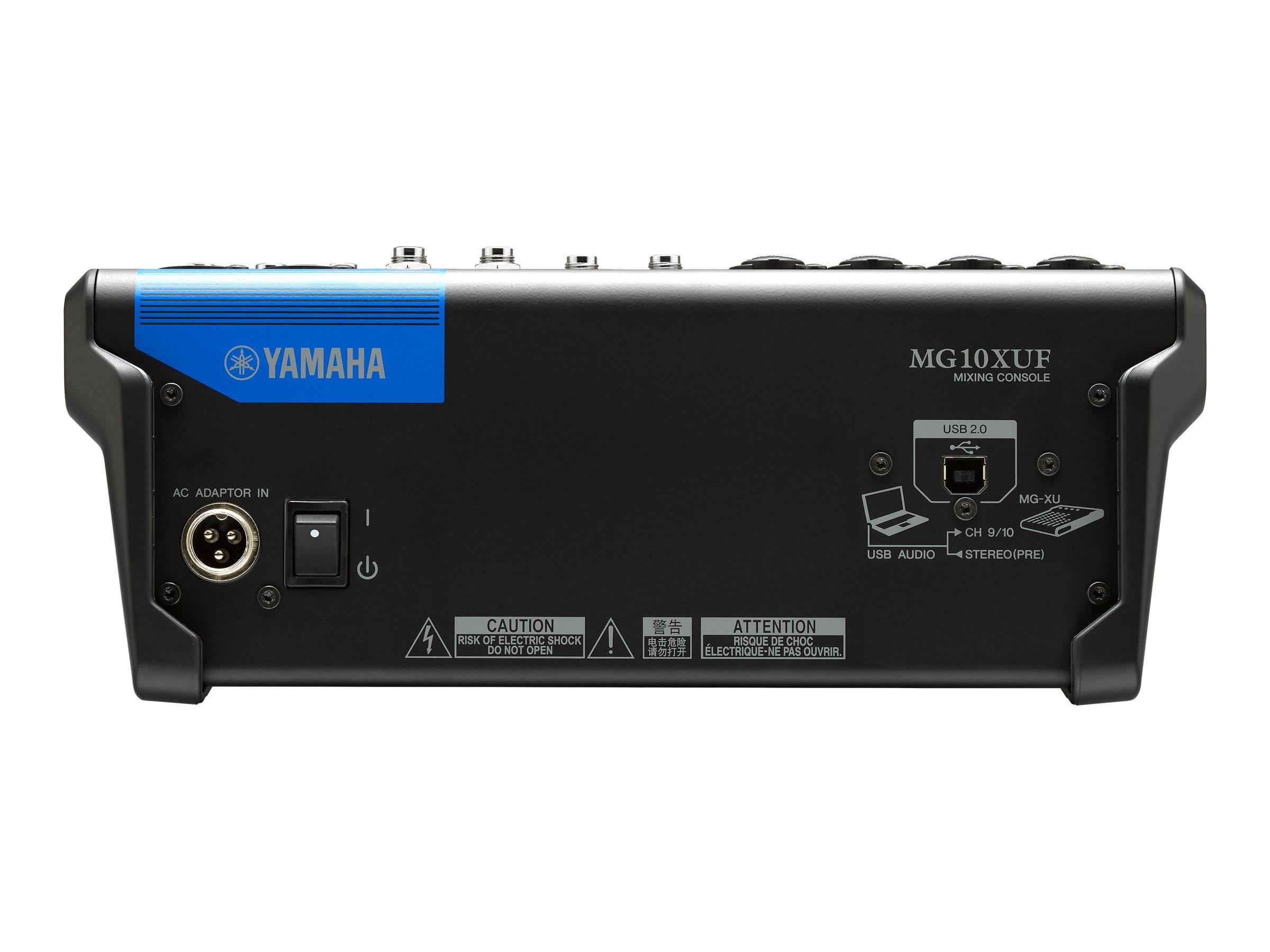 YAMAHA MG10XU - 10-Kanal Mischpult Konsole (4 Mic-In | 10 Line-In | 1 Stereo Bus | 1 AUX | SPX | Metallgehäuse | mit-2