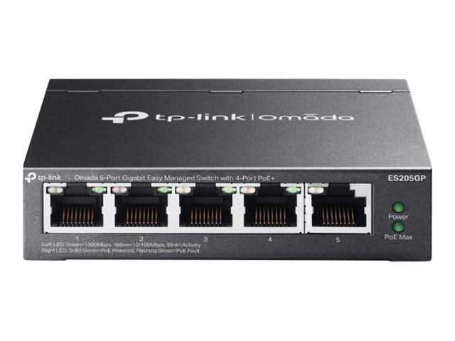 TP-Link Omada ES205GP V1 - Switch - managed - 4 x 10/100/1000 (PoE+)