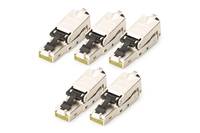 DIGITUS - CAT 6A Feldstecker, STP mit Staubschutzkappe, Knickschutz - 5 Stk.-2