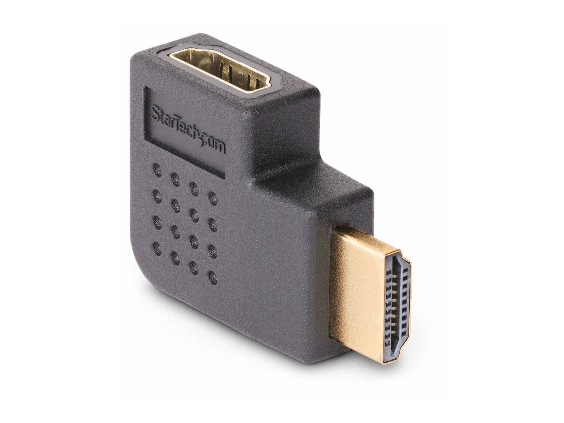StarTech.com Right Angle HDMI 2.0 Adapter, 90-Degree HDMI Port Saver, M/F-0