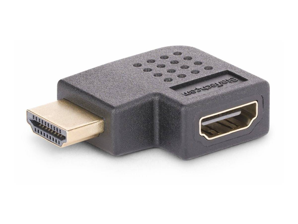 StarTech.com Right Angle HDMI 2.0 Adapter, 90-Degree HDMI Port Saver, M/F-2