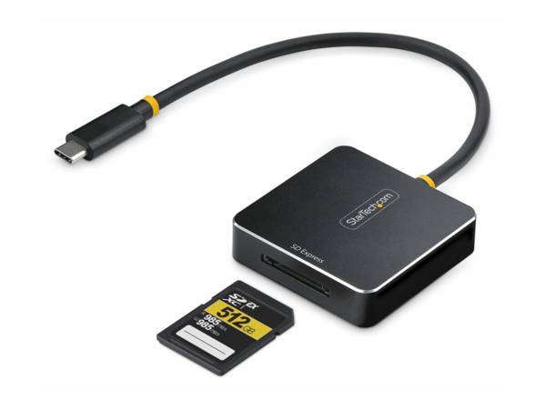 StarTech.com USB-C SD Express Card Reader, USB 10Gbps, Portable Memory Card Reader, USB Type-C to Secure Digital 7.1 Ada