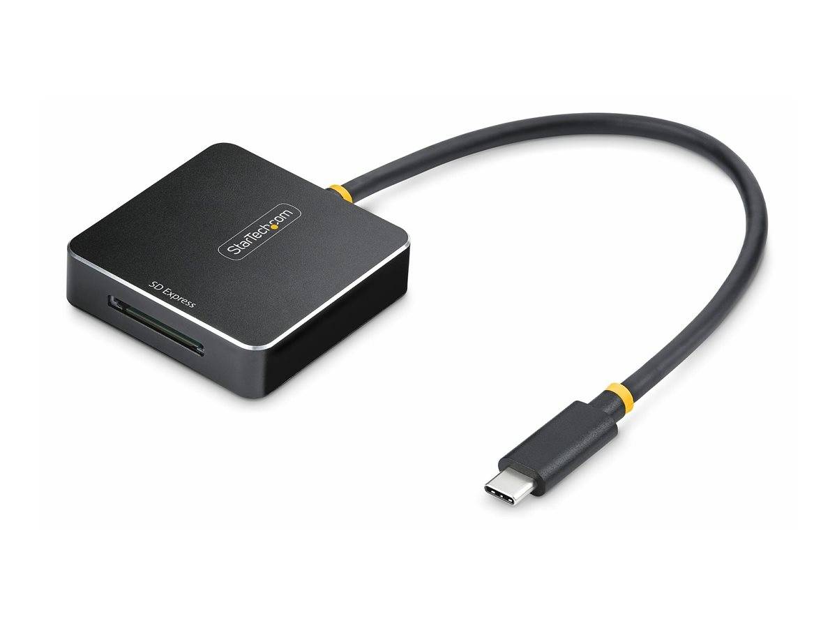 StarTech.com USB-C SD Express Card Reader, USB 10Gbps, Portable Memory Card Reader, USB Type-C to Secure Digital 7.1 Ada-4