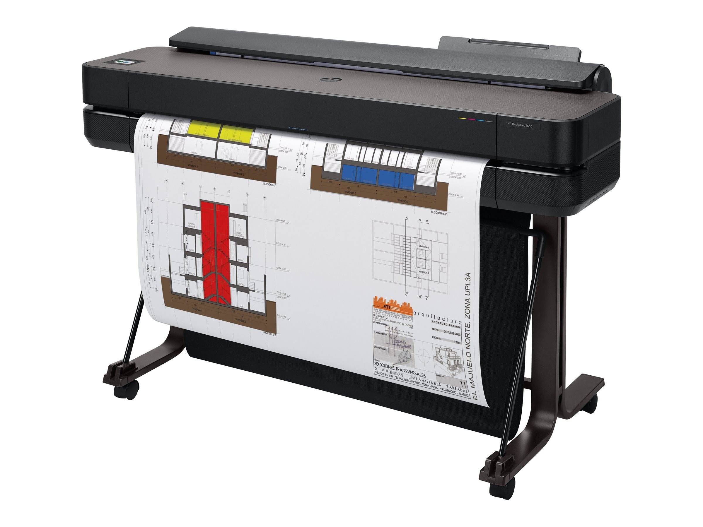HP DesignJet T650 - 914 mm (36"") Großformatdrucker - Farbe - Tintenstrahl - A0, ANSI D, Rolle (91,4 cm x 45,7 m)-0