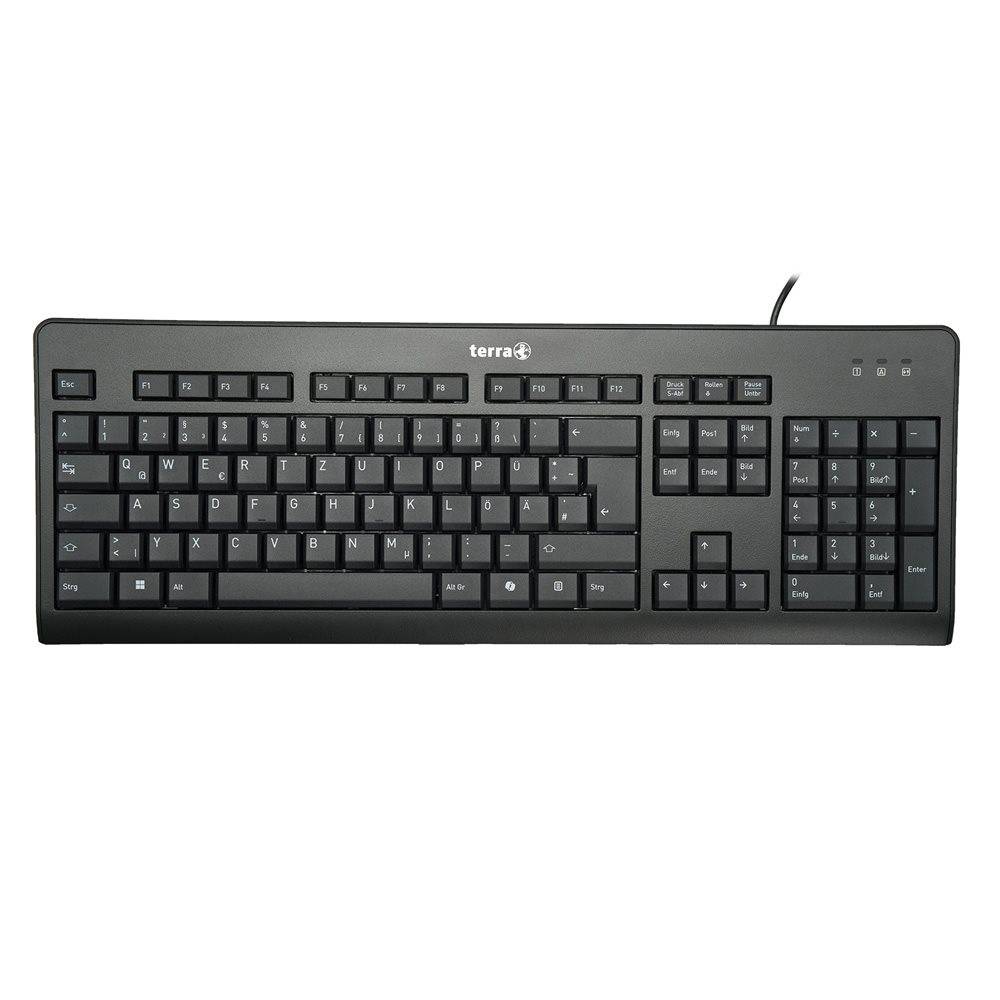 TERRA Keyboard 1500 Corded USB black Copilot 105 Tasten kabelgebunden - Tastatur - Keypad - TL: Deutsch, QWERTZ-0