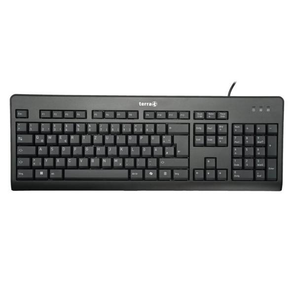 TERRA Keyboard 1500 Corded USB black Copilot 105 Tasten kabelgebunden - Tastatur - Keypad - TL: Deutsch, QWERTZ