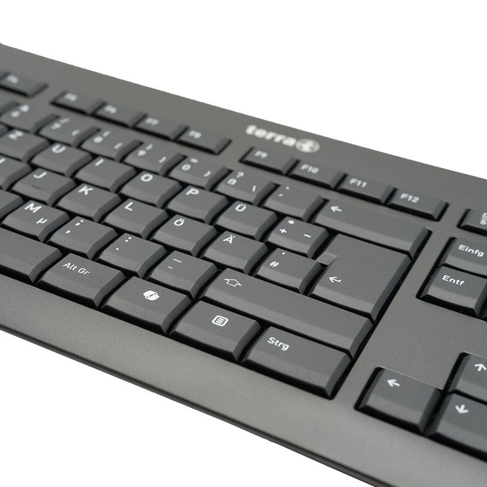 TERRA Keyboard 1500 Corded USB black Copilot 105 Tasten kabelgebunden - Tastatur - Keypad - TL: Deutsch, QWERTZ-1
