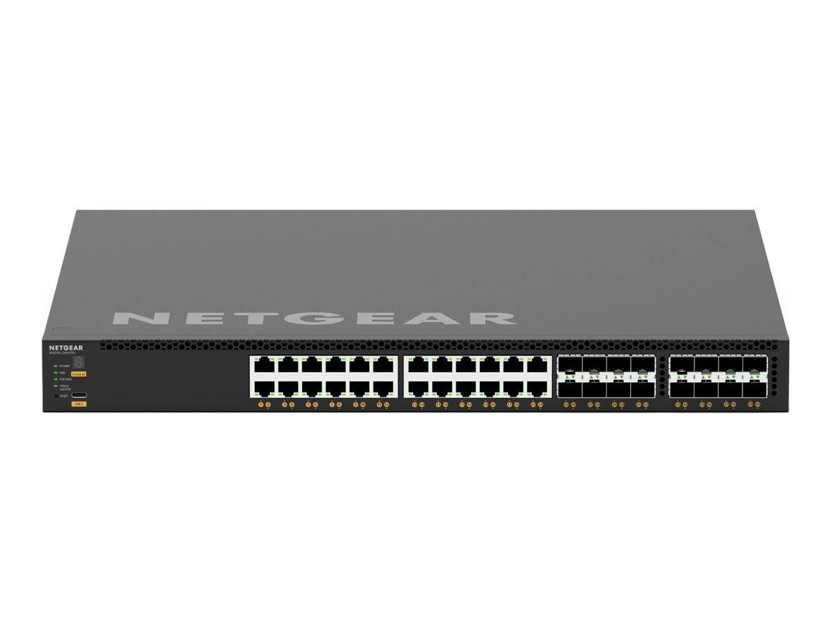 NETGEAR AV Line M4350-24X8F8V - Switch - L3 - managed - 24 x 100/1000/2.5G/5G/10GBase-T (PoE++)-0