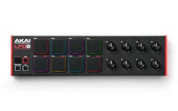AKAI PROFESSIONAL - Akai LPD8 MKII - 8 Schlüssel - Tasten - Drehregler - Schwarz - Schwarz - Rot/Grün/Blau - USB