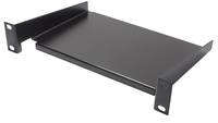 10" Fachboden, Befestigung vorne, Einbautiefe 160 mm, tiefschwarz (RAL9005), Good Connections®-1