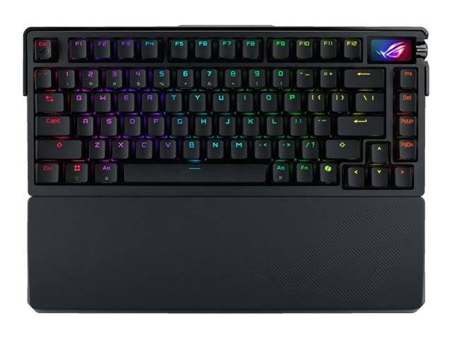 ASUS ROG Azoth Extreme - Tastatur - 75% - mit OLED-Display - backlit - kabellos - 2.4 GHz, Bluetooth 5.1, USB-C - QWERTZ-0