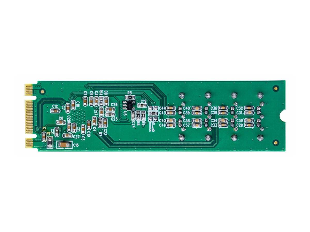 StarTech.com 4-Port M.2 to SATA Adapter Card, M.2 PCIe 3.0 to SATA HDD/SSD Expansion Card, ASM1064 Chipset, M.2 NVMe to-1