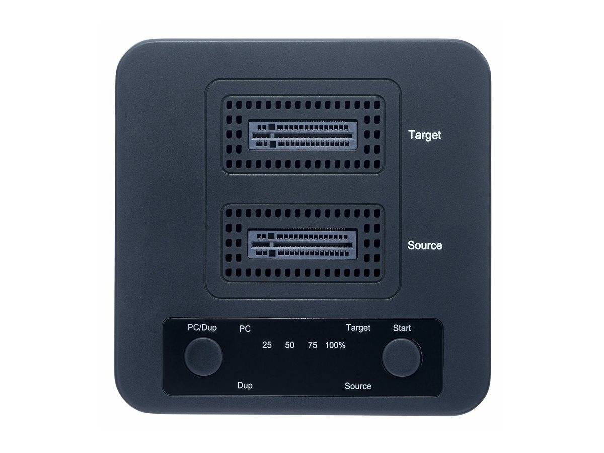 StarTech.com 1:1 Standalone M.2 NVMe Drive Duplicator and Dock - Solid State / Festplattenduplikator - 2 Schächte (PCIe-1