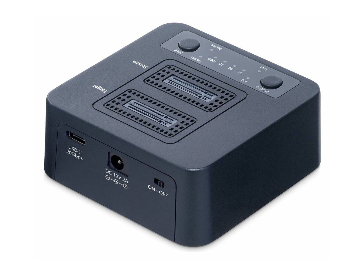 StarTech.com 1:1 Standalone M.2 NVMe Drive Duplicator and Dock - Solid State / Festplattenduplikator - 2 Schächte (PCIe-2