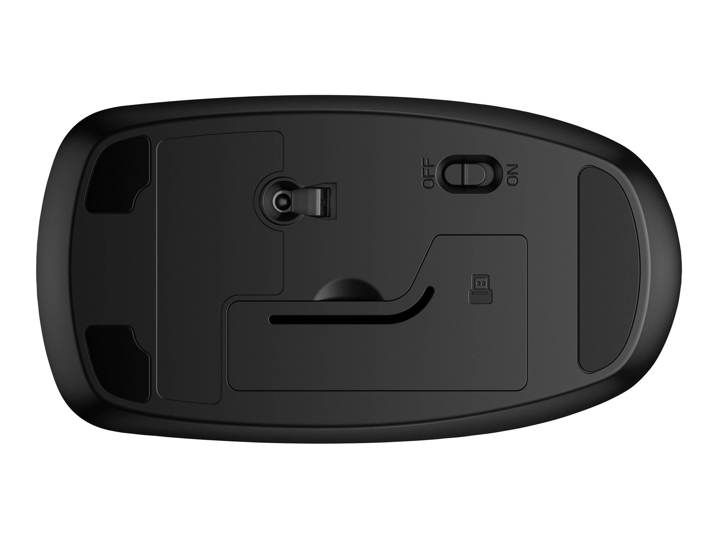 HP 235 Slim - Maus - optisch - 3 Tasten - kabellos - 2.4 GHz - kabelloser Empfänger (USB)-3