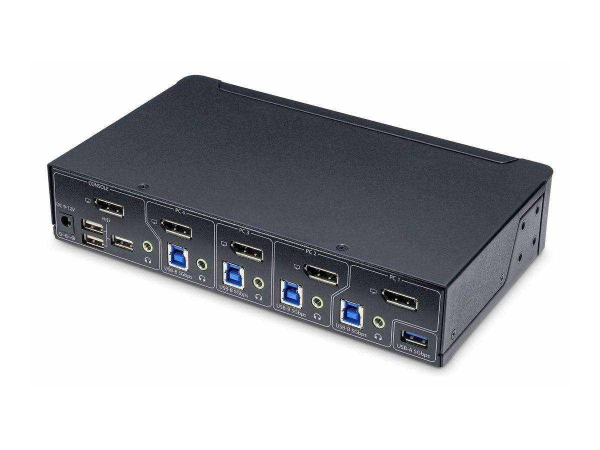 StarTech.com 4-Port DisplayPort KVM Switch, 4K 60Hz, TAA Compliant-1