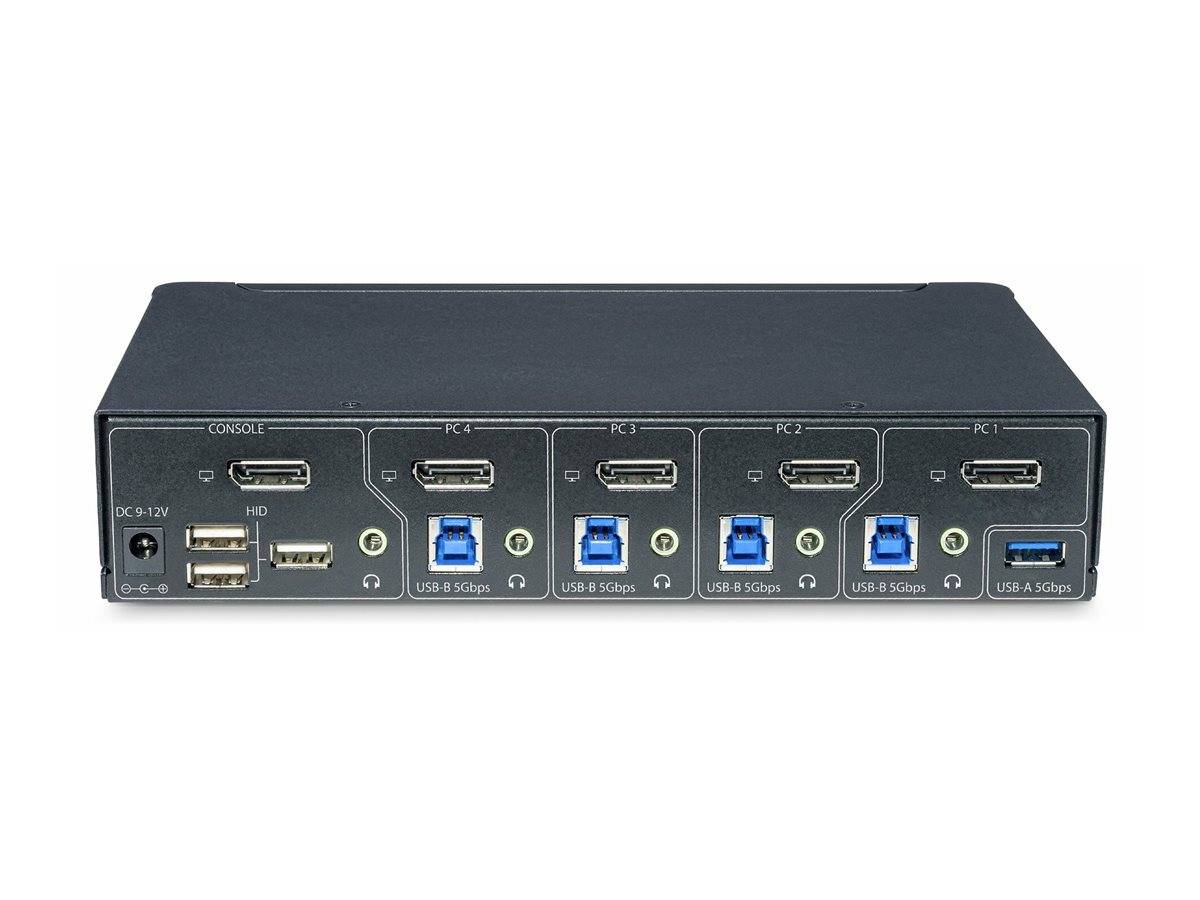 StarTech.com 4-Port DisplayPort KVM Switch, 4K 60Hz, TAA Compliant-2