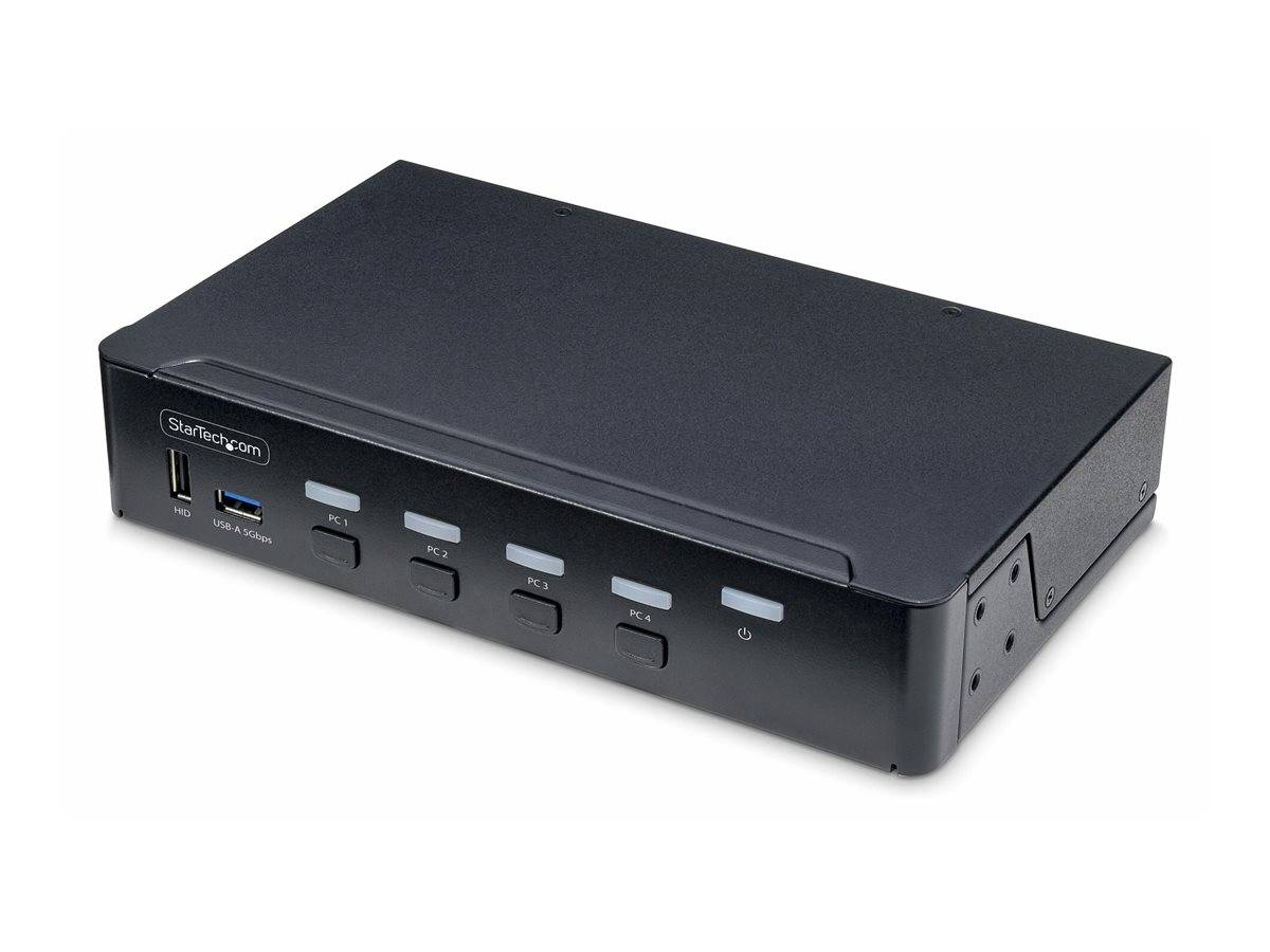 StarTech.com 4-Port DisplayPort KVM Switch, 4K 60Hz, TAA Compliant-4