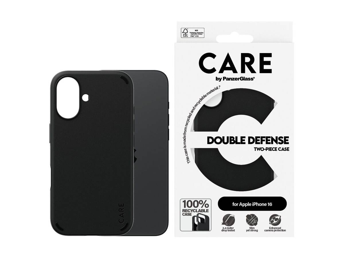 PANZERGLASS - CARE by PanzerGlass Double Defense - Hintere Abdeckung für Mobiltelefon - kompatibel mit MagSafe - Thermop-1