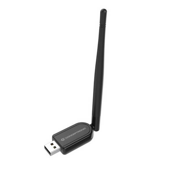 Conceptronic ABBY07B Long Range Usb Bluetooth 5.1 Adapter External Antenna - Bluetooth-Adapter - 3 Mbps
