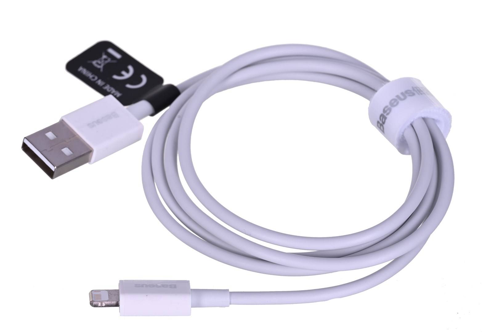 Baseus CALYS-A02 - Weiß - USB A - Lightning - 1 m - Männlich - Männlich-0