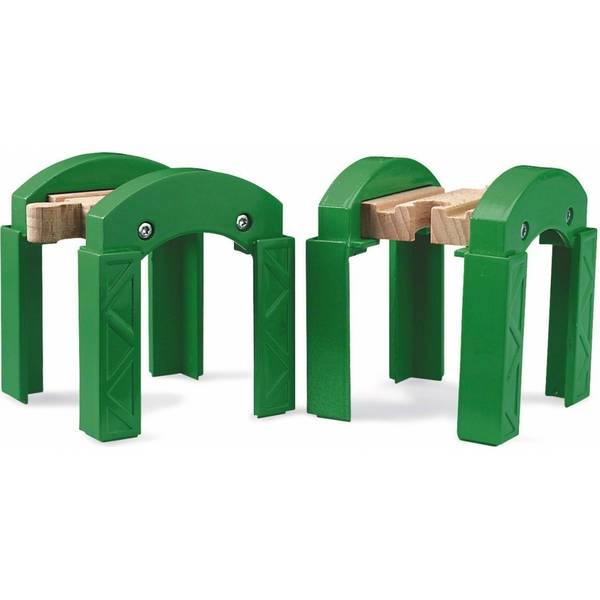BRIO World Stapelbares Brückensystem gruen/braun