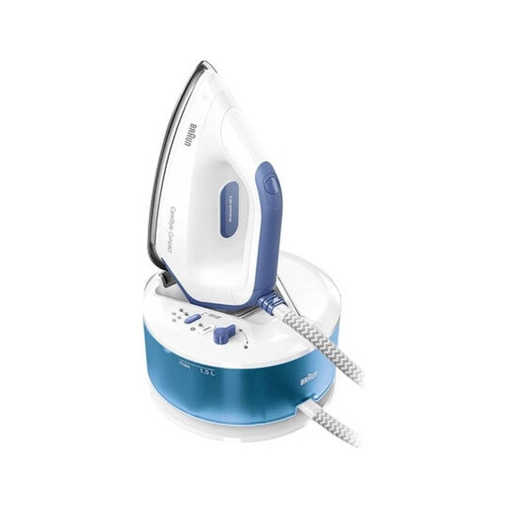 BRAUN - CareStyle Compact IS 2143 BL 2400 W 1.5 l EloxalPlus soleplate Blau - Weiß-0