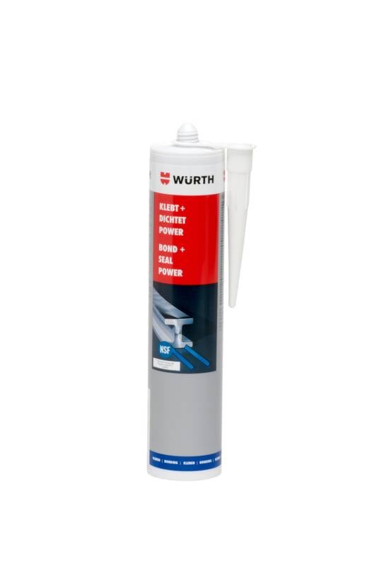 Würth Konstruktionsklebstoff Klebt + Dichtet Power KONSTKLEBST-KD-POWER-WEISS-KART-300ML-0