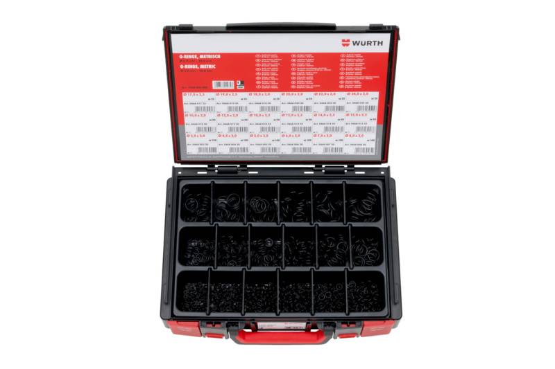 Würth O-Ring metrisch Sortiment 1.050-teilig im System-Koffer 4.4.1.-0
