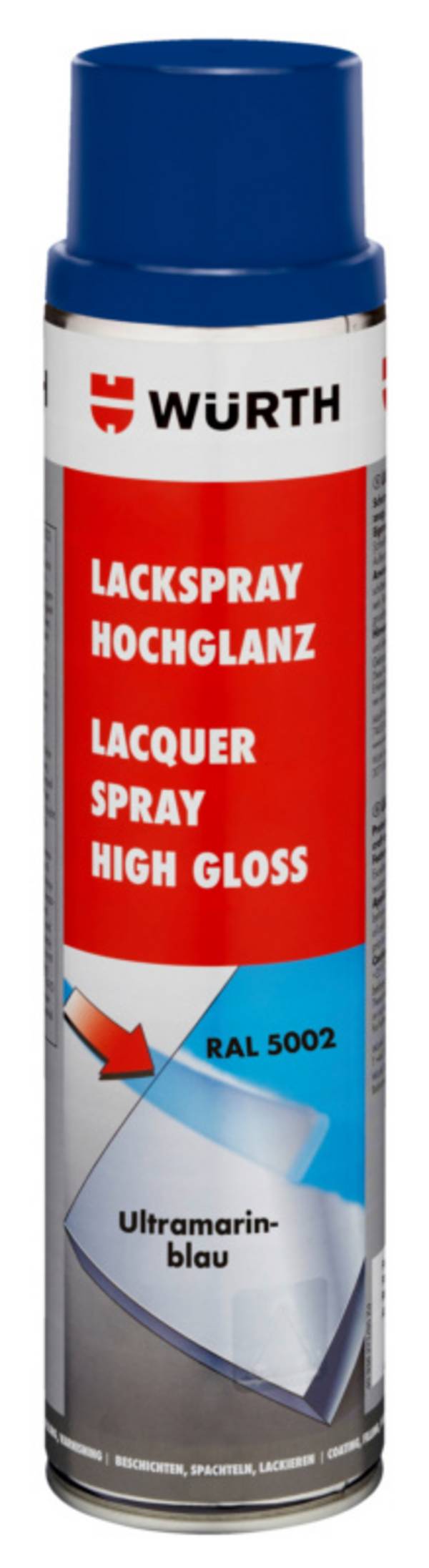 Würth Lackspray hochglanz LKSPR-RAL5002-ULTRAMARINBLAU-600ML
