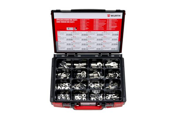 Würth Lötkabelschuhe DIN 46211 Sortiment 72 Teile 72-teilig im System-Koffer