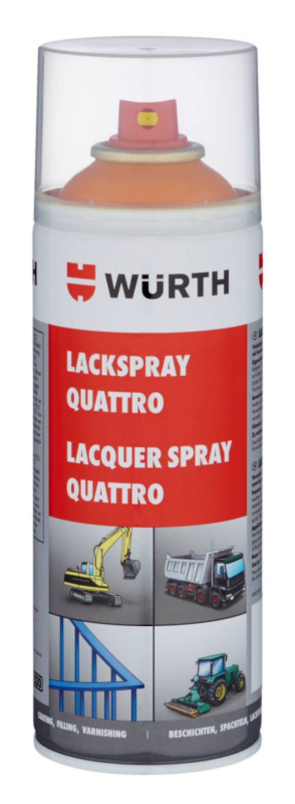 Würth Lackspray Quattro LKSPR-QUATTRO-R2000-GELBORANGE-400ML