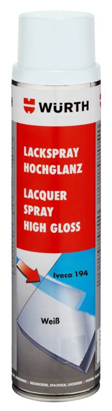 Würth Lackspray hochglanz LKSPR-IC194-WEISS-600ML-0
