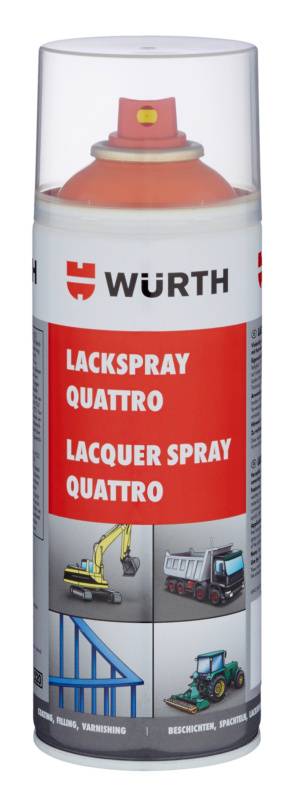 Würth Lackspray Quattro LKSPR-QUATTRO-R2004-REINORANGE-400ML-0