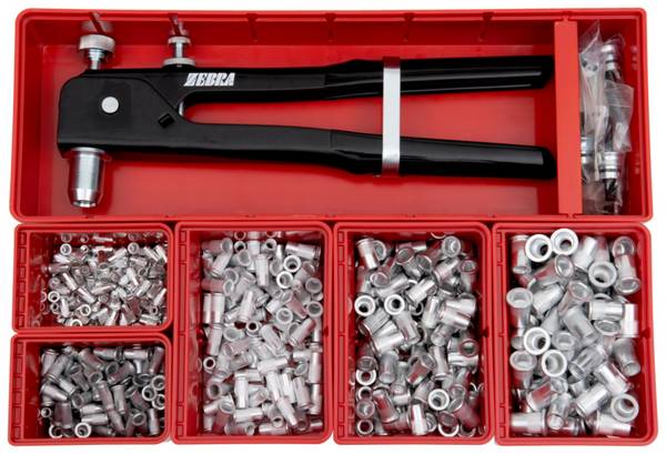 Würth Einnietmuttern Flachrundkopf Sortiment 506-teilig