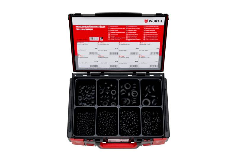 Würth Kabeltüllen Sortiment 555-teilig im System-Koffer 4.4.1-0