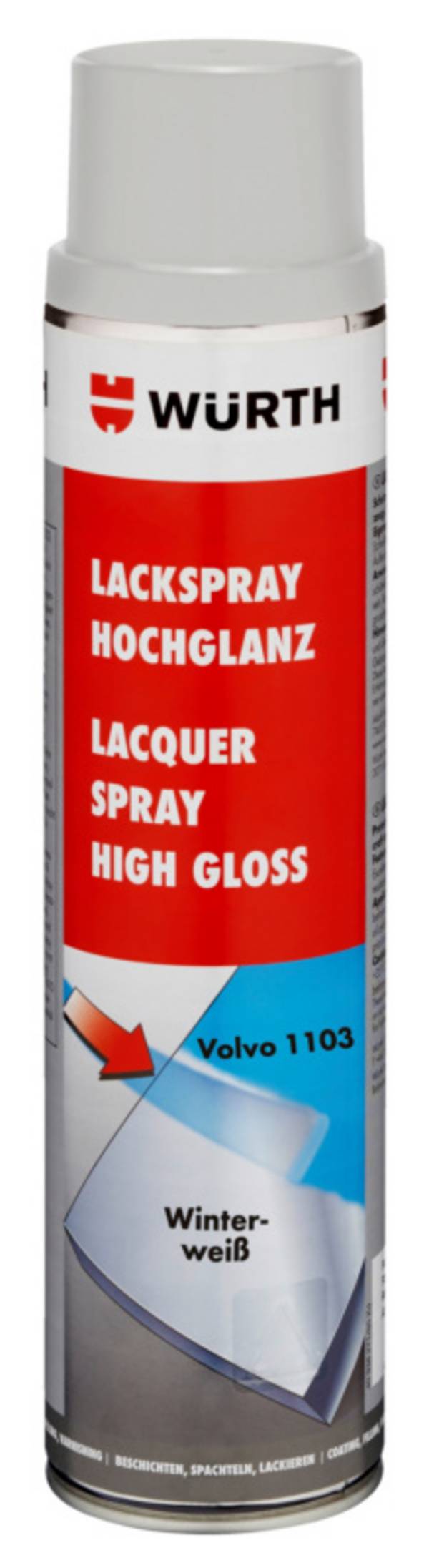 Würth Lackspray hochglanz LKSPR-RAL1103-WINTERWEISS-600ML