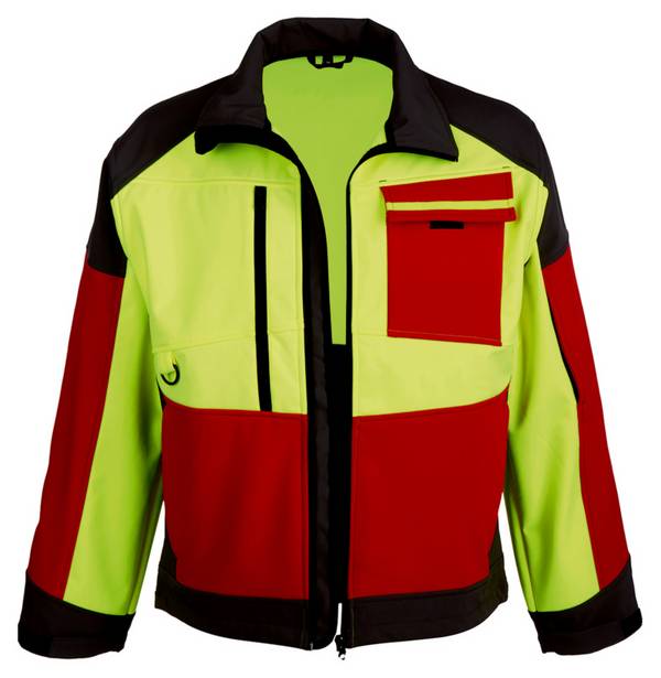 Würth Modyf Forst Softshelljacke JACKE SOFTSHELL FORST GELB/ROT S