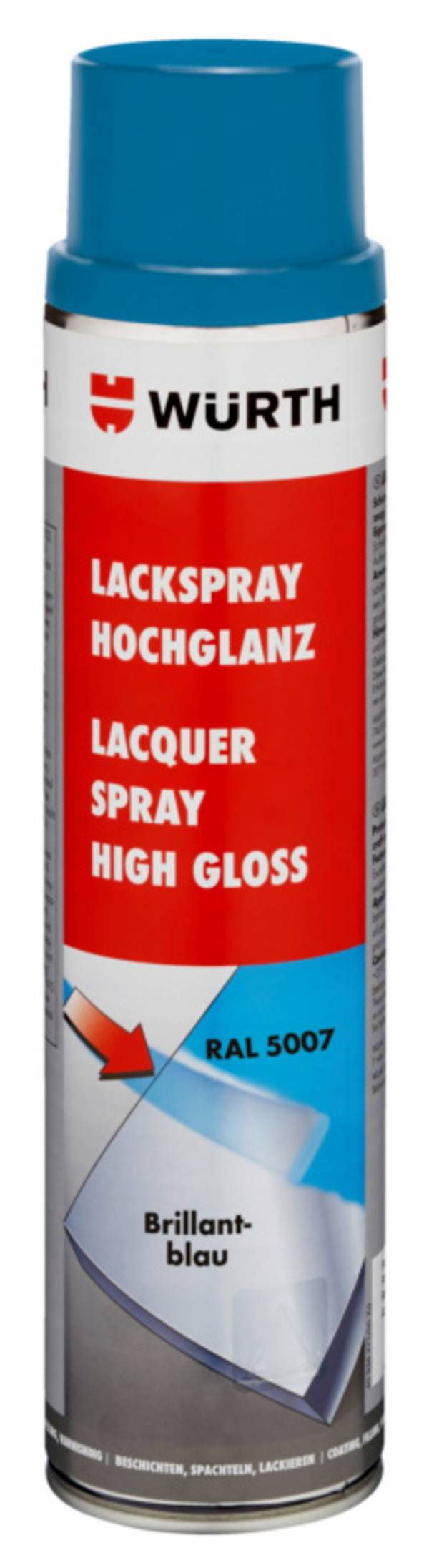 Würth Lackspray hochglanz LKSPR-RAL5007-BRILLIANTBLAU-600ML