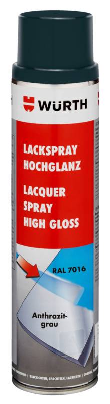 Würth Lackspray hochglanz LKSPR-RAL7016-ANTHRAZITGRAU-600ML-0
