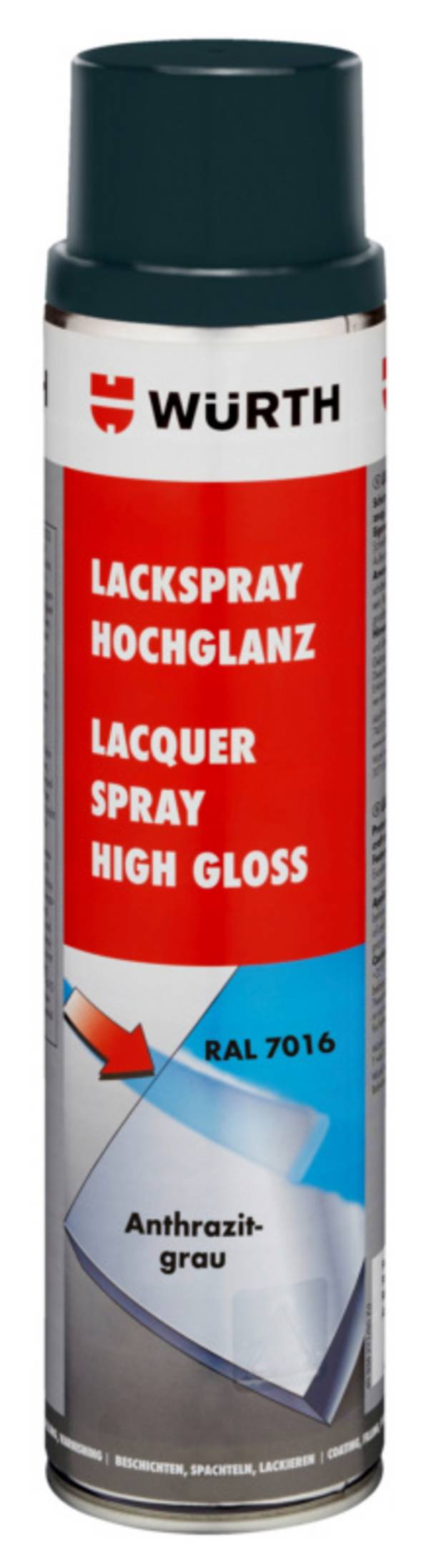 Würth Lackspray hochglanz LKSPR-RAL7016-ANTHRAZITGRAU-600ML